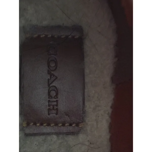 Coach Bootie Urban Hiker Shearling Suede Boot 6.5 Chestnut - Image 5