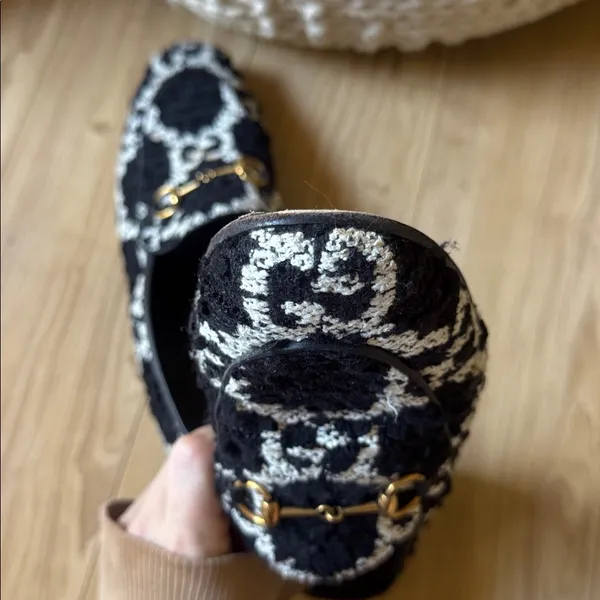 Gucci Jordaan tweed loafers - Image 7
