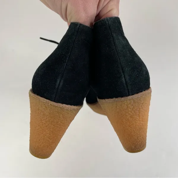 Cole Haan Black Suede Halley‎ Wedge Shoes Size 7.5 - Image 5