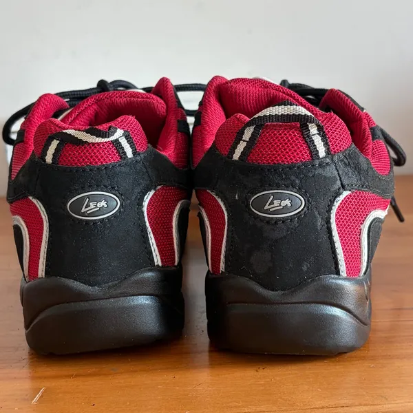 Leos Meg Wave Red Black Split Sole Dance Sneakers Jazz Hip Hop‎ Shoes Womens 8 - Image 7