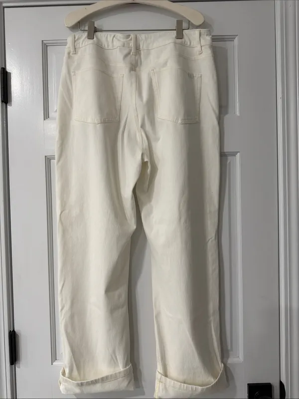 Halara Flex™ Zipper Pockets Washed Baggy Wide Leg Casual Jeans Size 12 - Image 6