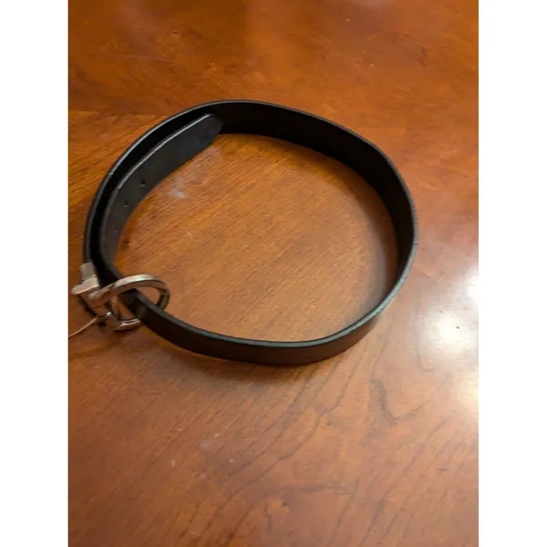 Calvin Klein Black/Brown Reversible Belt Size 32 Silver Buckle - Image 11