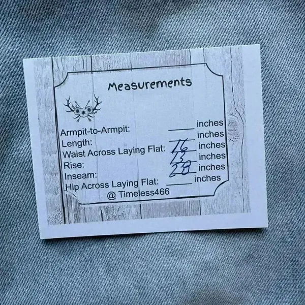 Princess Poly Blue Denim cotton High waisted Y2K Jeans SZ 8 #1859 - Image 10