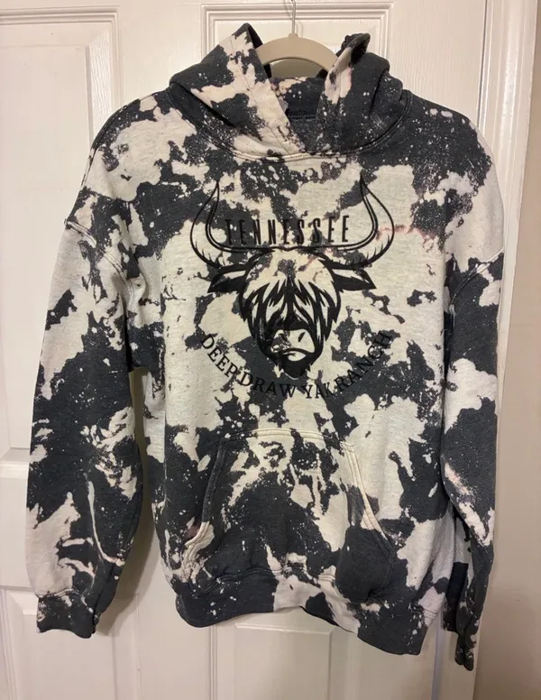 Tennessee Deep Draw Yak Ranch Gildan Heavy Blend Acid Wash Hoodie - Image 2