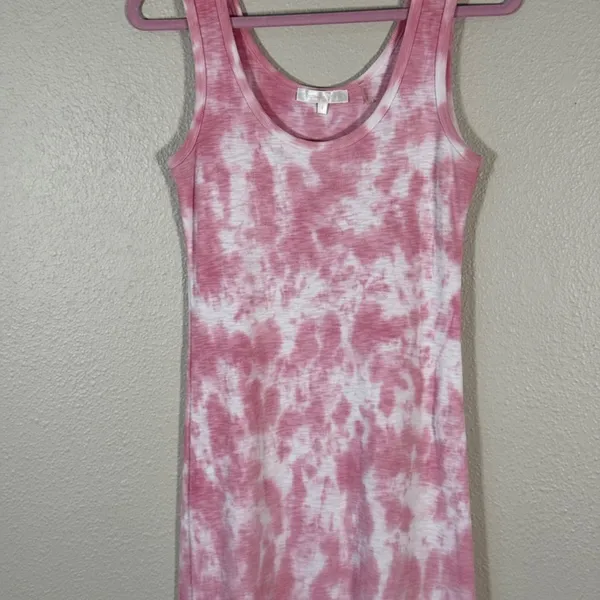 Love Shack Fancy Pink Tie Dye Midi Dress Womens S Boho Coastal Beachy Summer - Image 10