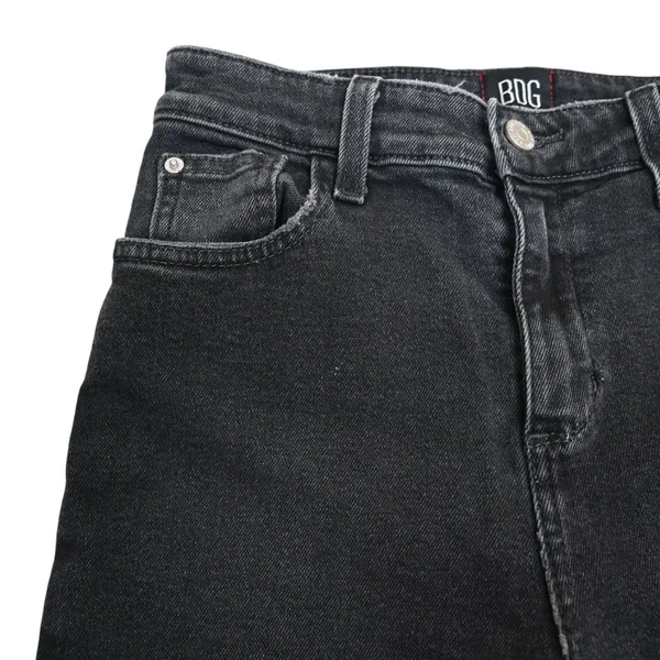BDG Womens 26 Kick Flare High Rise Cropped Jeans in Black - Image 6