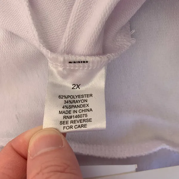 NWT Theo & Spence Lounge Pajama Shorts in White‎ - Image 4