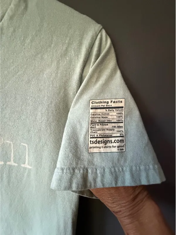 tsdcarolinas Chapel Hill Green Cotton T-Shirt Size S - Image 7