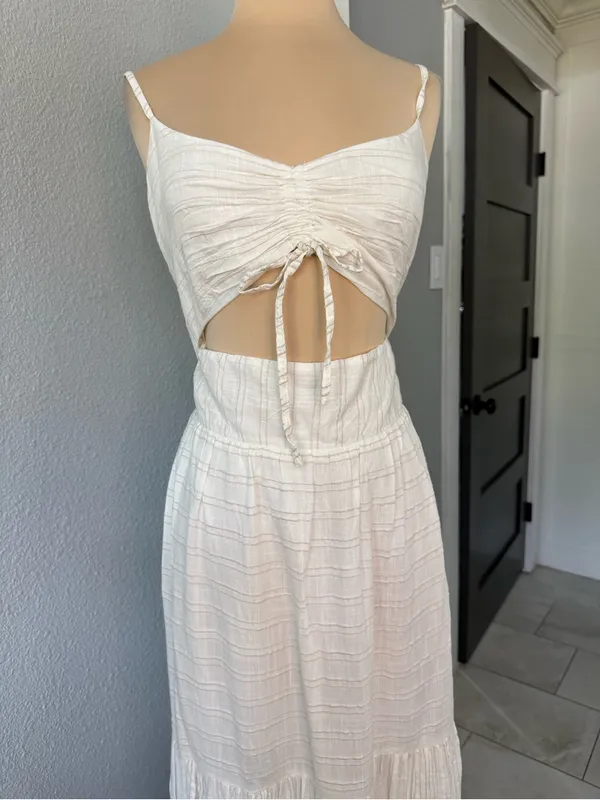 NWT Revolve L*Space Zuri Maxi Dress in Cream Size XL - Image 4