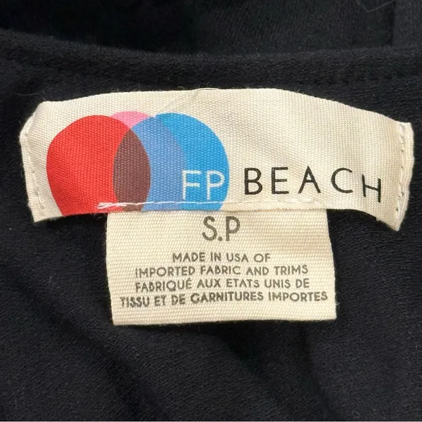 Free People Beach Sunsational Set Small Black Strapless Top Shorts Vacay Resort - Image 13