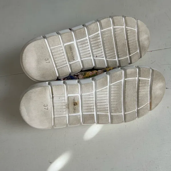 FREE PEOPLE- Catch Me If You Can Crochet Sneakers Multi Color Size 7 - Image 7