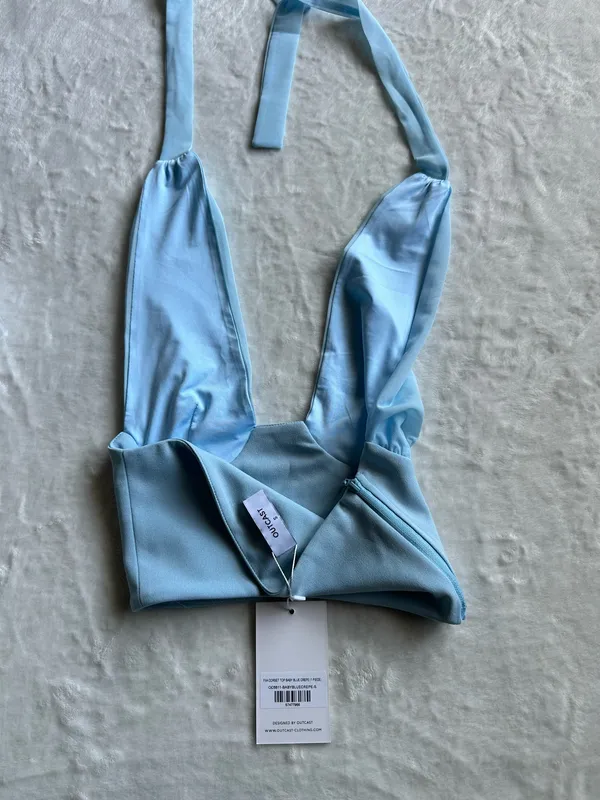 Outcast Clothing Fiia Corset Top Baby Blue - Image 9