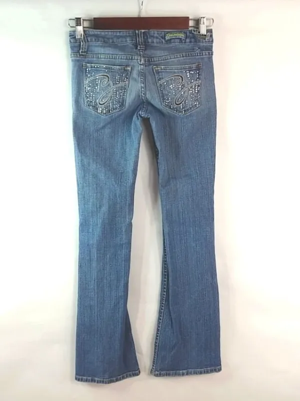 ZCO 5 26.5 Designer Crystal Logo Pocket Jeans - Image 2