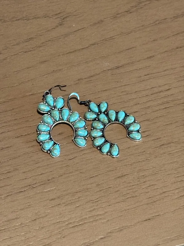 Western Turquoise Boutique Earrings - Image 2