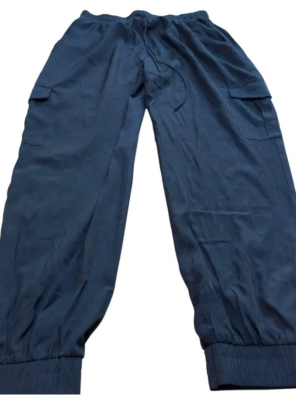 Pinch Black Drawstring Cargo Jogger Pants Lightweight Utility Pocket Pants L EUC - Image 6