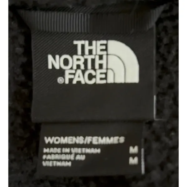 The North Face Womens Black Sherpa Fleece Full Zip Jacket High Pile Coat M - Image 5