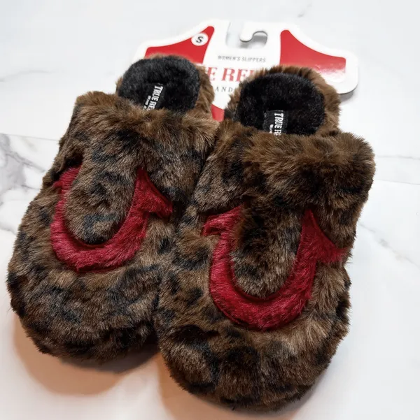 True Religion Leopard Slippers - Image 2