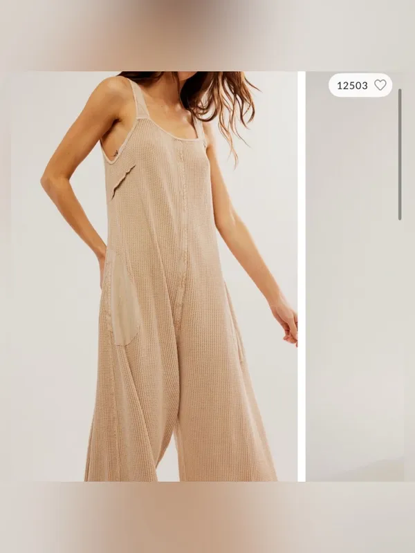 NWOT Free People FP One Callie One Piece - tan cream - XL - Image 3