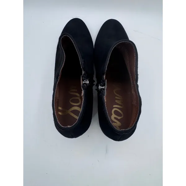 Sam Edelman‎ Ankle Boots Women's Suede Side Zip Pointed Toe Black 8M - Image 6