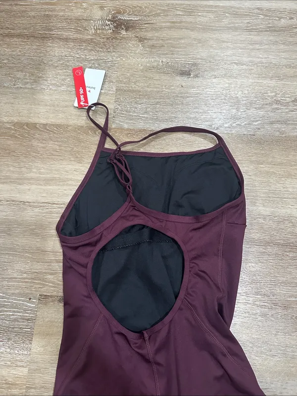 Baleaf Maroon One-Piece Swimwear - Image 2