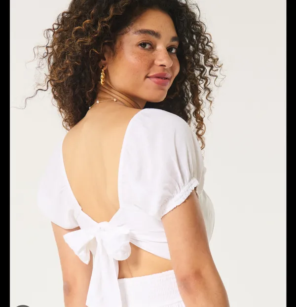 Hollister Saidie Short Sleeve Tie Back Midi Dress - Image 2