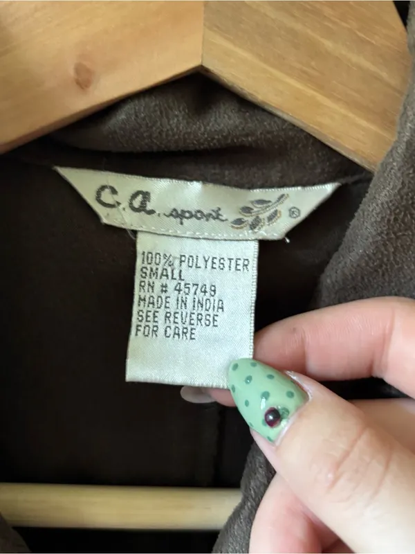C.a. Sport Faux Suede Fringe Jacket - Image 4