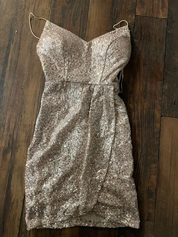 B Darlin Rose gold sequin dress - Image 4