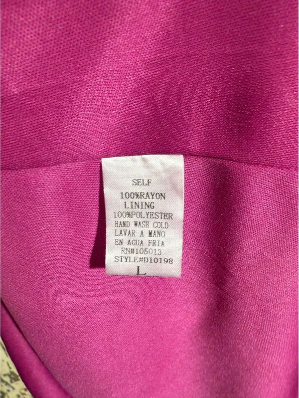 Savanna Jane Embroidered Floral Mini Dress, Purple, size Large - Image 7