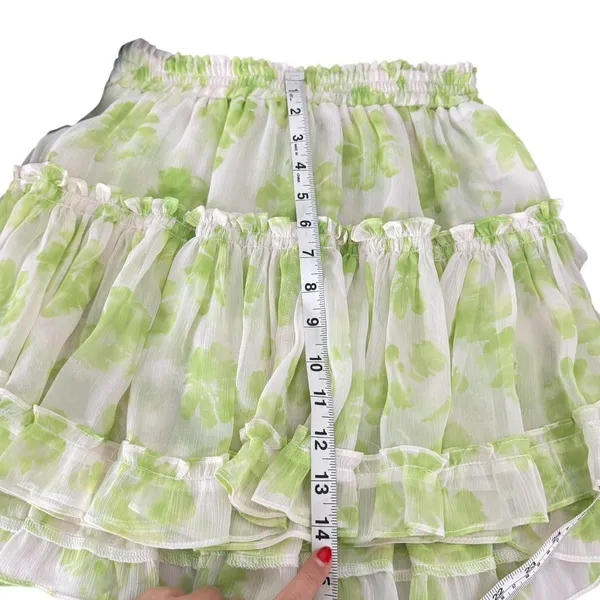 MISA Los Angeles Marion Skirt‎ Honeydew Blossom - Image 11