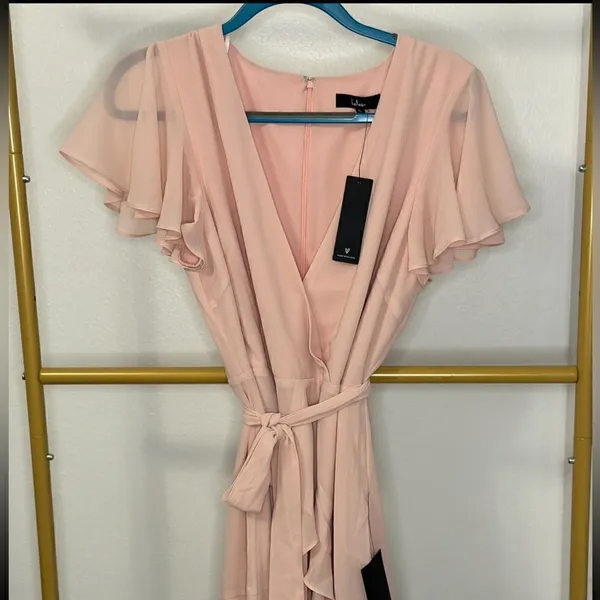 Lulus Sweet Like You Blush Ruffled Mini Dress - Image 6