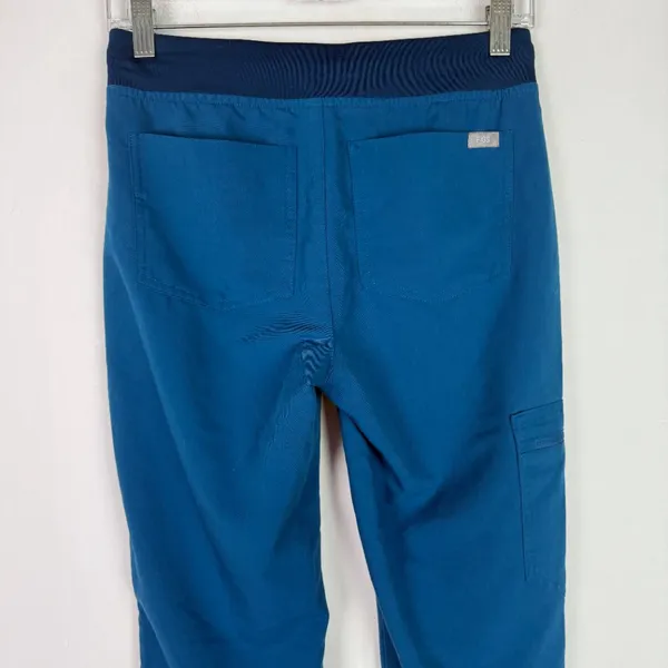 FIGS Zamora Jogger Scrub Pants Teal Blue Orange Size XXS EUC - Image 8