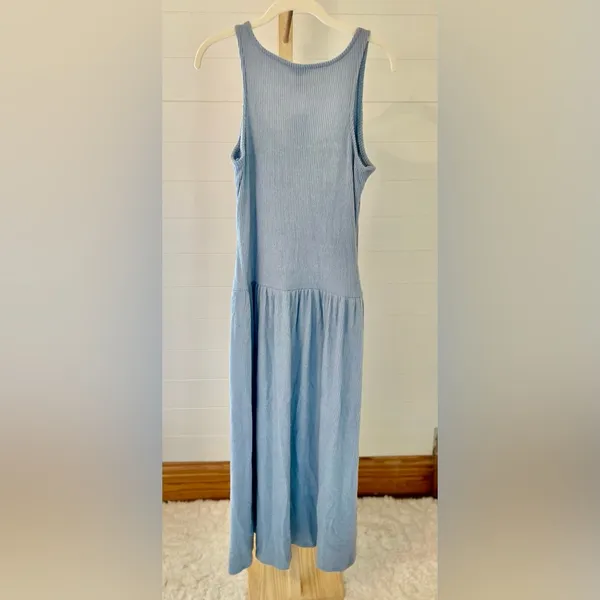 Universal Thread Blue Knit Midi Slip Dress‎ - Image 4
