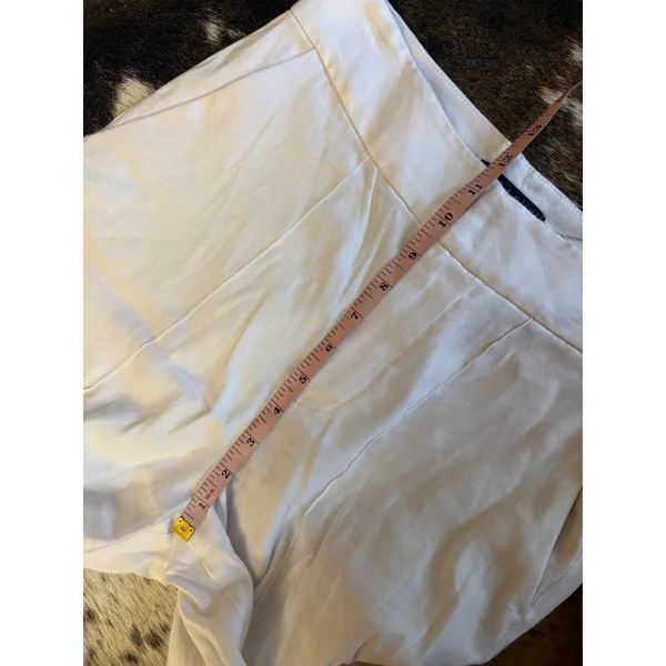 Alice + Olivia Classic White Wide Leg Trousers Size 4 - Image 5