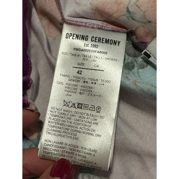 Opening Ceremony Women's Shirt Size‎ 42 Made In Italy Colorful Designer Modern - Image 11
