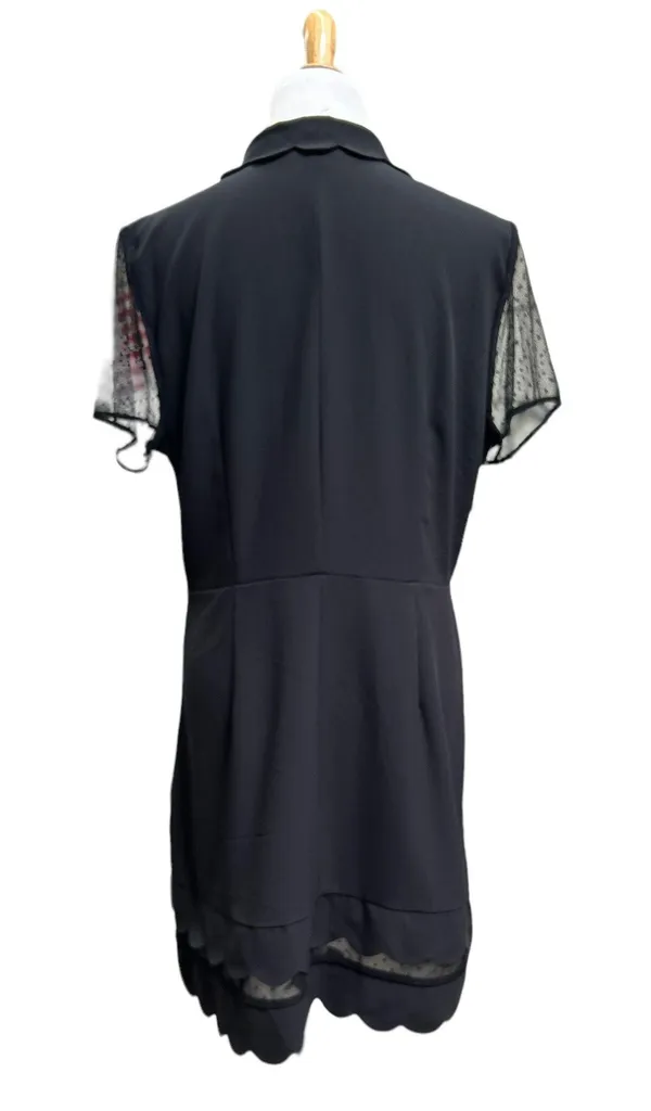 Maison Jules xl black scallop dress lbd - Image 6