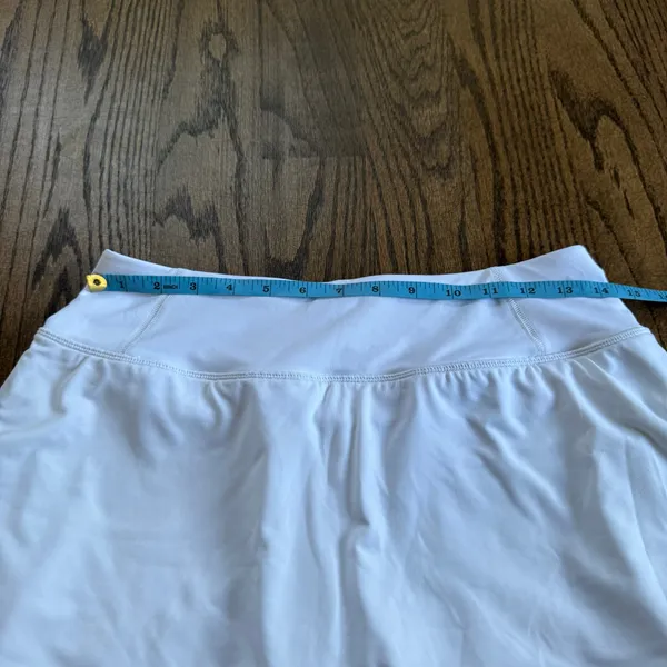 Athleta Womens White Layered Flounce Skort Skirt Attached Shorts Size Small - Image 9