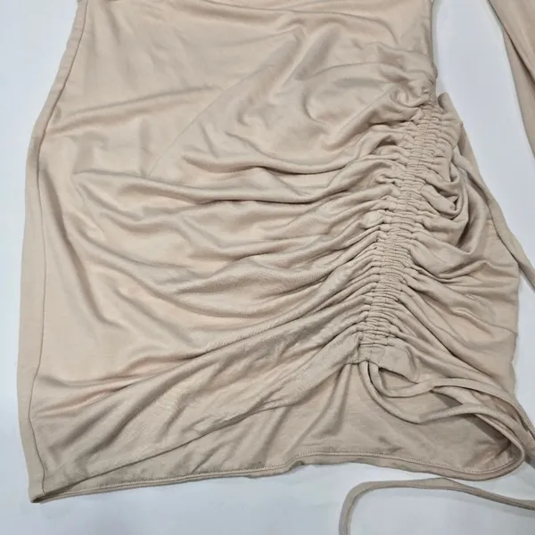 Michael Costello x REVOLVE Jada Mini Dress in Beige XS - Image 4
