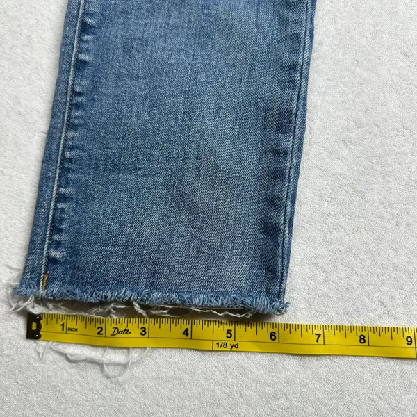 Risen Women’s High Rise Distressed Jeans Size 29 Raw Hem Skinny Ankle - Image 9