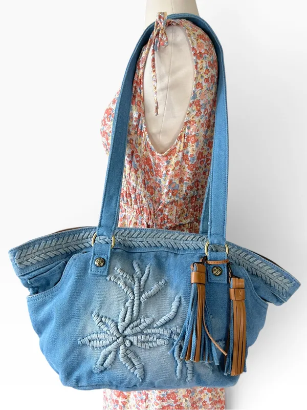 Patricia Nash Marconia Denim Tote - Image 2
