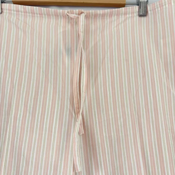 Ralph Lauren Pink Stripe Long Sleeve/Pants Button Up‎ Pajama Set Size XL NwT - Image 9