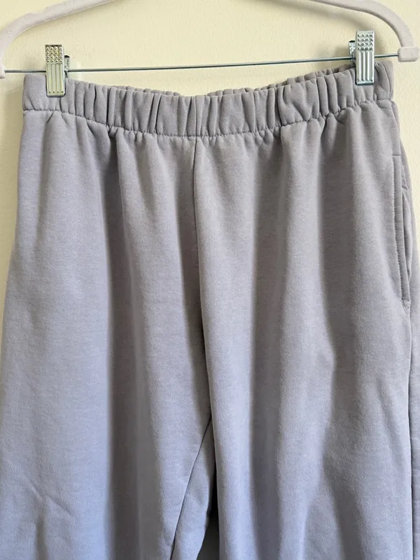 Brandy Melville John Galt Joggers Size Small Sweatpants Gray Purple Blue NWOT - Image 4