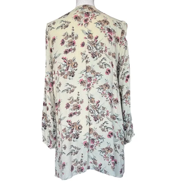Flying Tomato Lace Up‎ Floral Tunic Sz M - Image 6