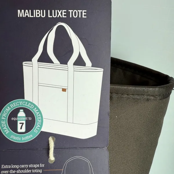 CleverMade Malibu Luxe Tote Bag 15” Laptop Work Travel Shoulder Bag Brown NWT - Image 5