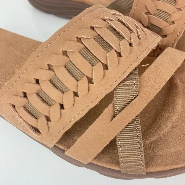 NWOT * EASY SPIRIT Linley Slide Sandals in Cognac - Size 6.5 - Image 4