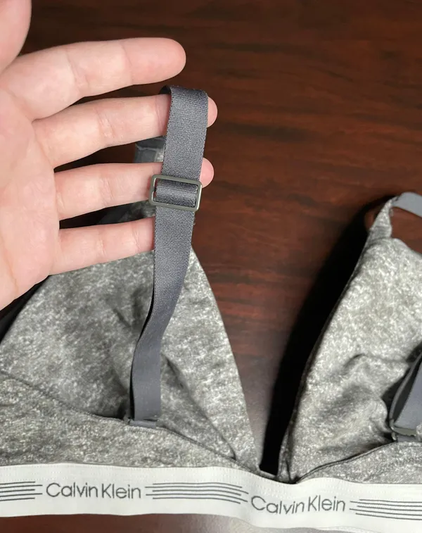Calvin Klein Grey Bra Size Large - Image 4