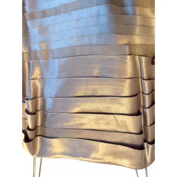 Connected Apparel NWT Champagne Sparkly Dawn Oliva Cocktail Dress - Size 10 - Image 10