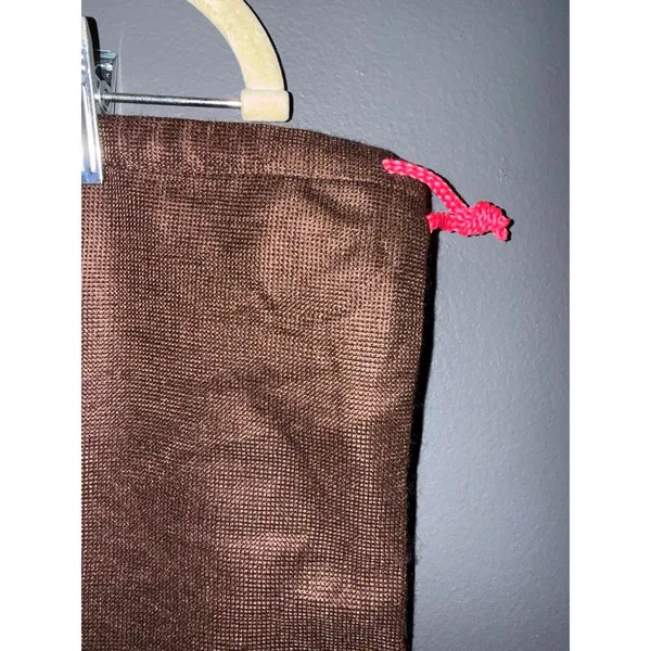 Kate Spade Brown Dust Bag with Pink Drawstring - Image 3