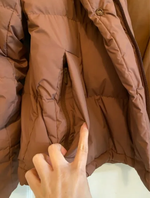 Lululemon Wunder Puff Brown Cropped Puffer Jacket size 8 - Image 11