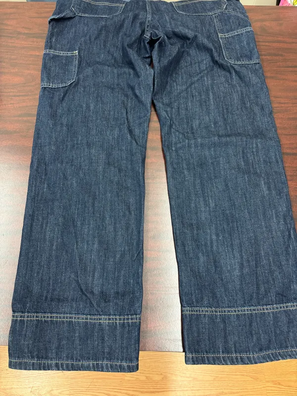 Dickies Women’s Denim Relaxed Fit Bib Overalls Size Medium - Image 4