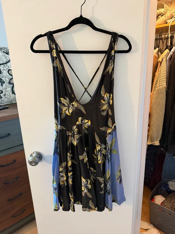 Free People Though I Was Dreaming Floral Mini Dress Small - Image 2